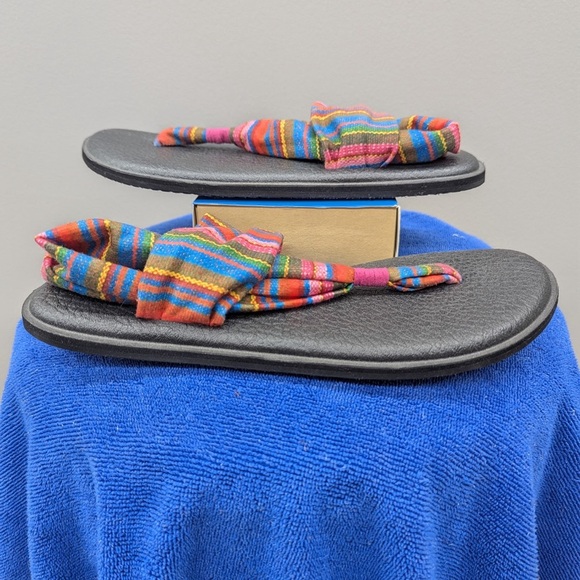 Sanuk Women's Yoga Sling 2 Print Cabaret Blanket Sandals Size 9 Multicolored - Picture 3 of 6